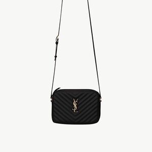 Yves Saint Laurent Black and Gold Crossbody Bag